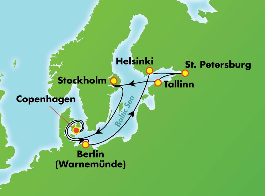 Escandinavia, Rusia y el Báltico desde Copenhague, 9 días Escandinavia, Rusia y el Báltico desde Copenhague, 9 días